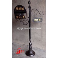 Antique standing mailbox,metal letter box for outdoor