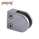 Glass railing fittings glass clamp flat back glass holder for round pipe